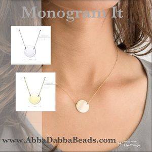 Mini Monogram Stainless Steel Necklace